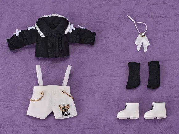 Nendoroid Doll Outfit Set: Suspender Shorts Set (Black & White)