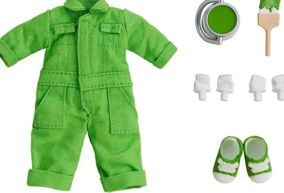 Nendoroid Doll Outfit Set (Colorful Coveralls Lime Green)
