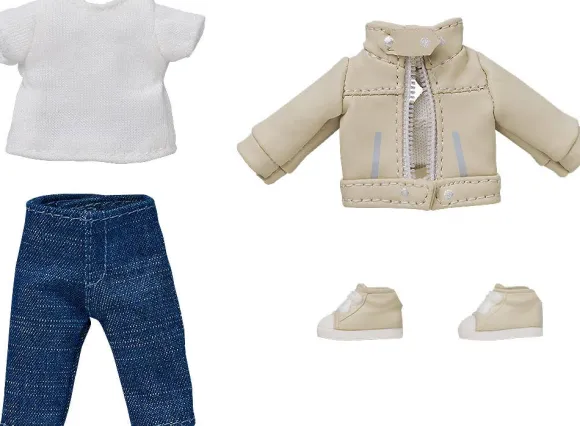 Nendoroid Doll Outfit Set: Leather Jacket (Ivory)