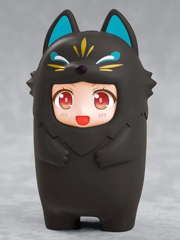 Nendoroid More Kigurumi Face Parts Case (Black Kitsune)