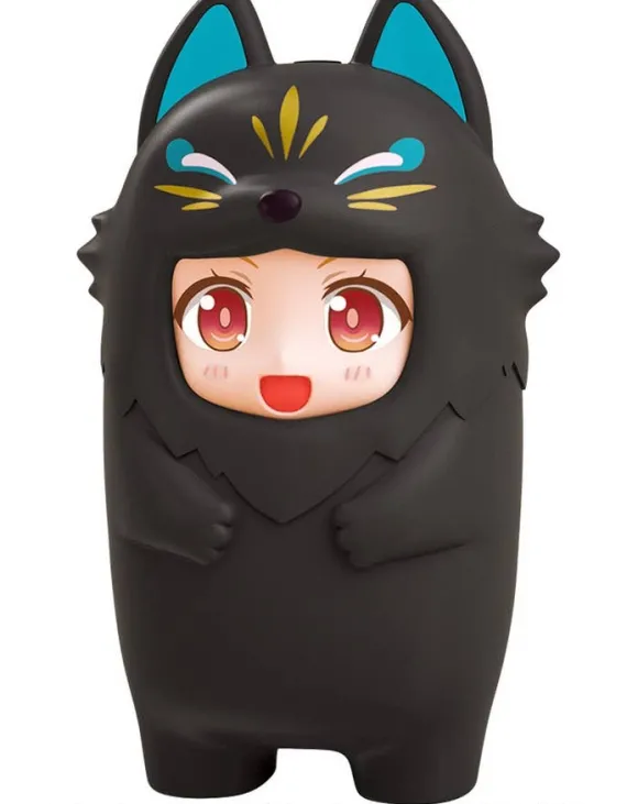 Nendoroid More Kigurumi Face Parts Case (Black Kitsune)