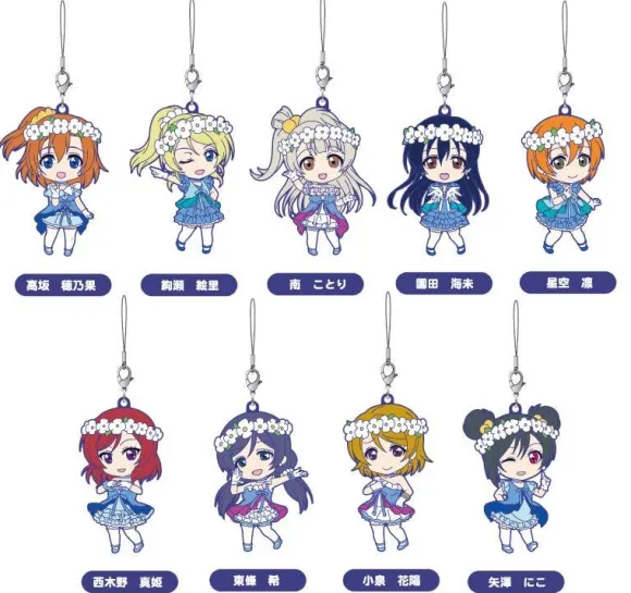 Nendoroid Plus Rubber Strap Love Live! 02: 1Box (9pcs)