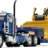 1/64 Peterbilt Model 379 Day Cab with Fontaine Renegade Extendable Lowboy with Flip Tail and Komatsu D155AX-8 SIGMA Dozer with Ripper