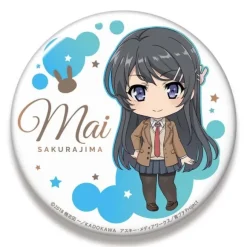 Rascal Does Not Dream of Bunny Girl Senpai: Nendoroid Plus Big Can Badge Mai Sakurajima 1