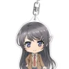Rascal Does Not Dream of Bunny Girl Senpai: Nendoroid Plus Big Acrylic Keychain Mai Sakurajima 1