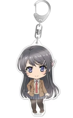 Rascal Does Not Dream of Bunny Girl Senpai: Nendoroid Plus Big Acrylic Keychain Mai Sakurajima 1
