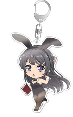 Rascal Does Not Dream of Bunny Girl Senpai: Nendoroid Plus Big Acrylic Keychain Mai Sakurajima 2