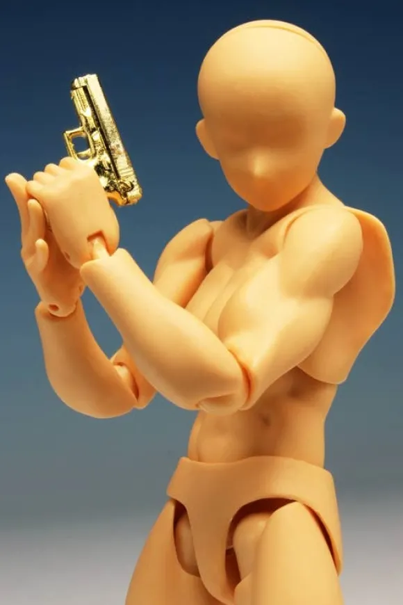 1/12 Realistic Handgun (6 Types) Gold Coating Ver.
