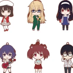 Saekano - How to Raise a Boring Girlfriend Flat: Nendoroid Plus Trading Rubber Charm Strap: 1Box (6pcs)