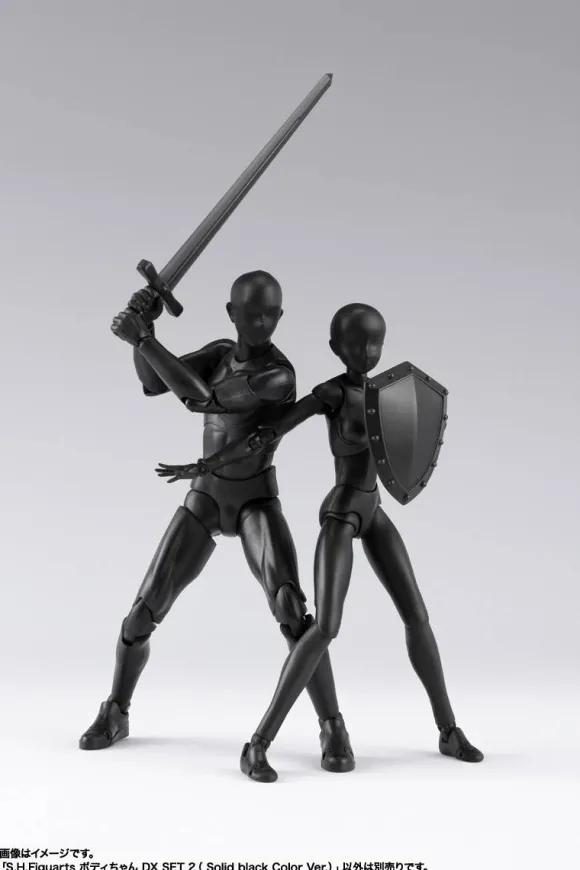 S.H.Figuarts Body-chan DX Set 2 (Solid Black Color Ver.)