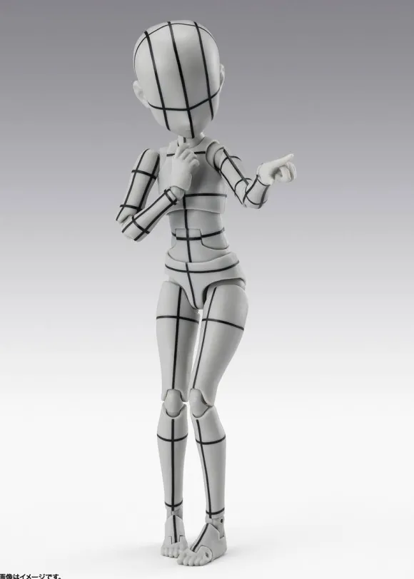 S.H.Figuarts Body-chan -Ken Sugimori- Edition -Wireframe- (Gray Color Ver.)