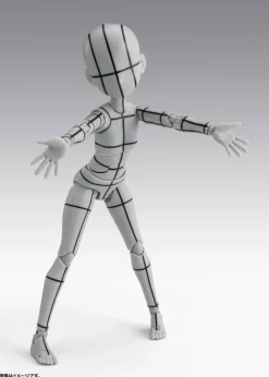 S.H.Figuarts Body-chan -Ken Sugimori- Edition -Wireframe- (Gray Color Ver.)