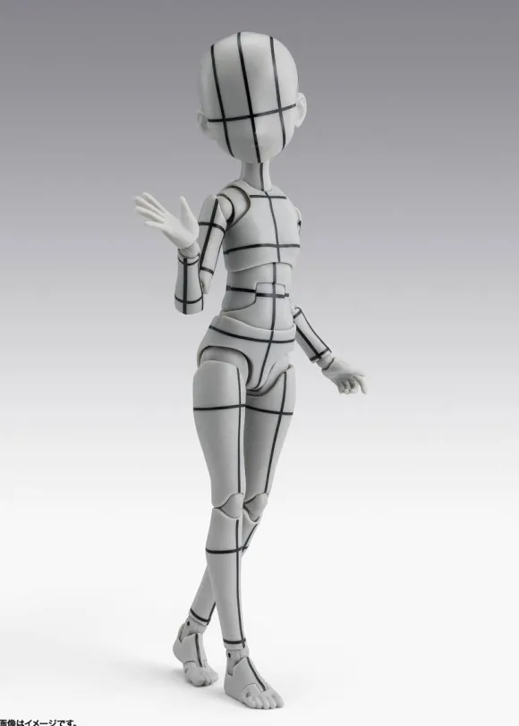 S.H.Figuarts Body-chan -Ken Sugimori- Edition -Wireframe- (Gray Color Ver.)