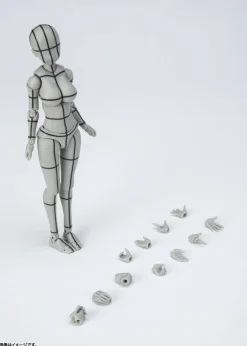 S.H.Figuarts Body-chan -Kentaro Yabuki- Wireframe (Gray Color Ver.) (Reissue)