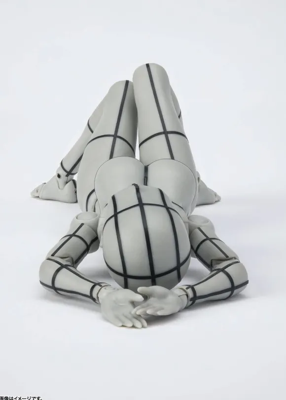 S.H.Figuarts Body-chan -Kentaro Yabuki- Wireframe (Gray Color Ver.) (Reissue)