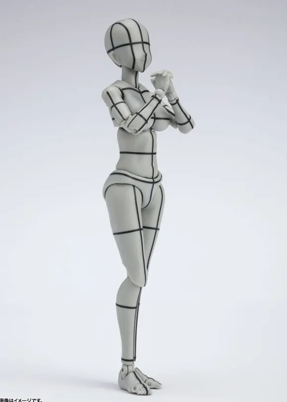 S.H.Figuarts Body-chan -Kentaro Yabuki- Wireframe (Gray Color Ver.) (Reissue)