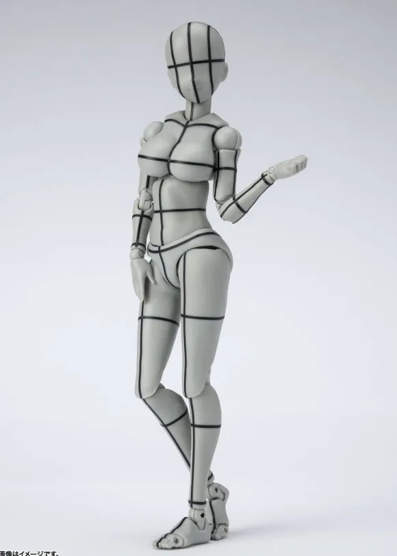 S.H.Figuarts Body-chan -Kentaro Yabuki- Wireframe (Gray Color Ver.) (Reissue)