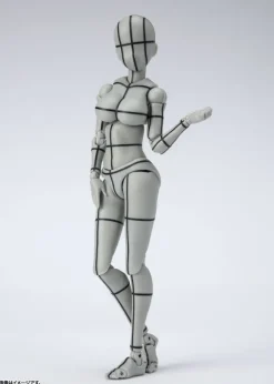 S.H.Figuarts Body-Chan Kentaro Yabuki- Edition Wireframe (Gray Color Ver.) (Reissue)