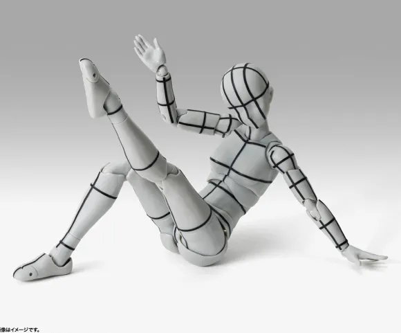 S.H.Figuarts Body-chan -Sports- Edition -Wireframe- (Gray Color Ver.)