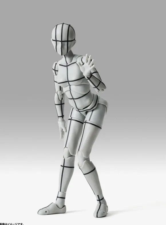 S.H.Figuarts Body-chan -Sports- Edition -Wireframe- (Gray Color Ver.)