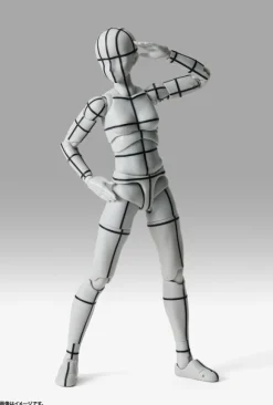 S.H.Figuarts Body-chan -Sports- Edition -Wireframe- (Gray Color Ver.)