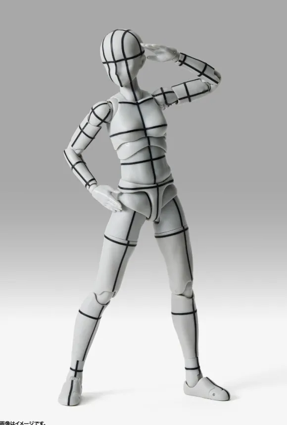 S.H.Figuarts Body-chan -Sports- Edition -Wireframe- (Gray Color Ver.)