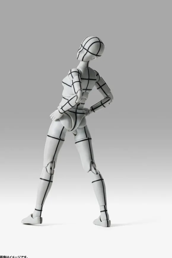S.H.Figuarts Body-chan -Sports- Edition -Wireframe- (Gray Color Ver.)