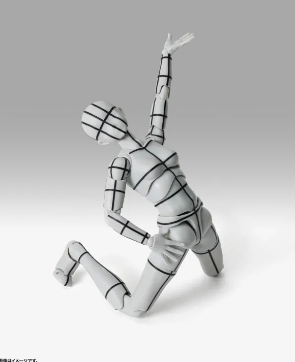 S.H.Figuarts Body-chan -Sports- Edition -Wireframe- (Gray Color Ver.)