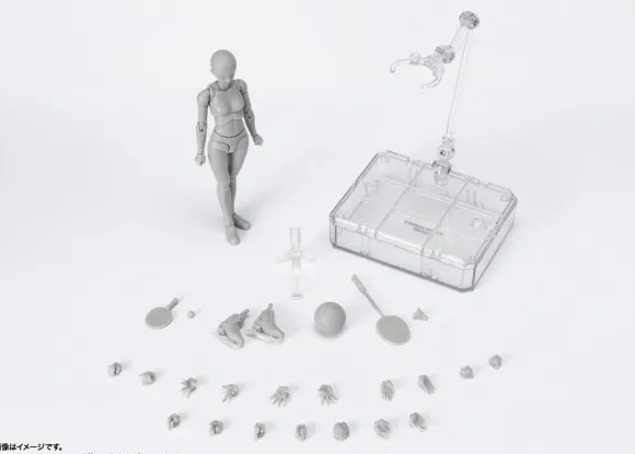 S.H.Figuarts Body-chan -Sports- Edition DX SET (Gray Color Ver.)