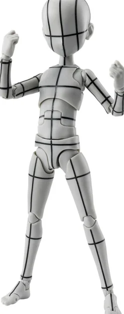 S.H.Figuarts Body-kun -Ken Sugimori- Edition -Wireframe- (Gray Color Ver.)
