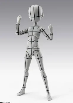 S.H.Figuarts Body-kun -Ken Sugimori- Edition -Wireframe- (Gray Color Ver.)