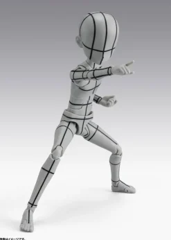 S.H.Figuarts Body-kun -Ken Sugimori- Edition -Wireframe- (Gray Color Ver.)